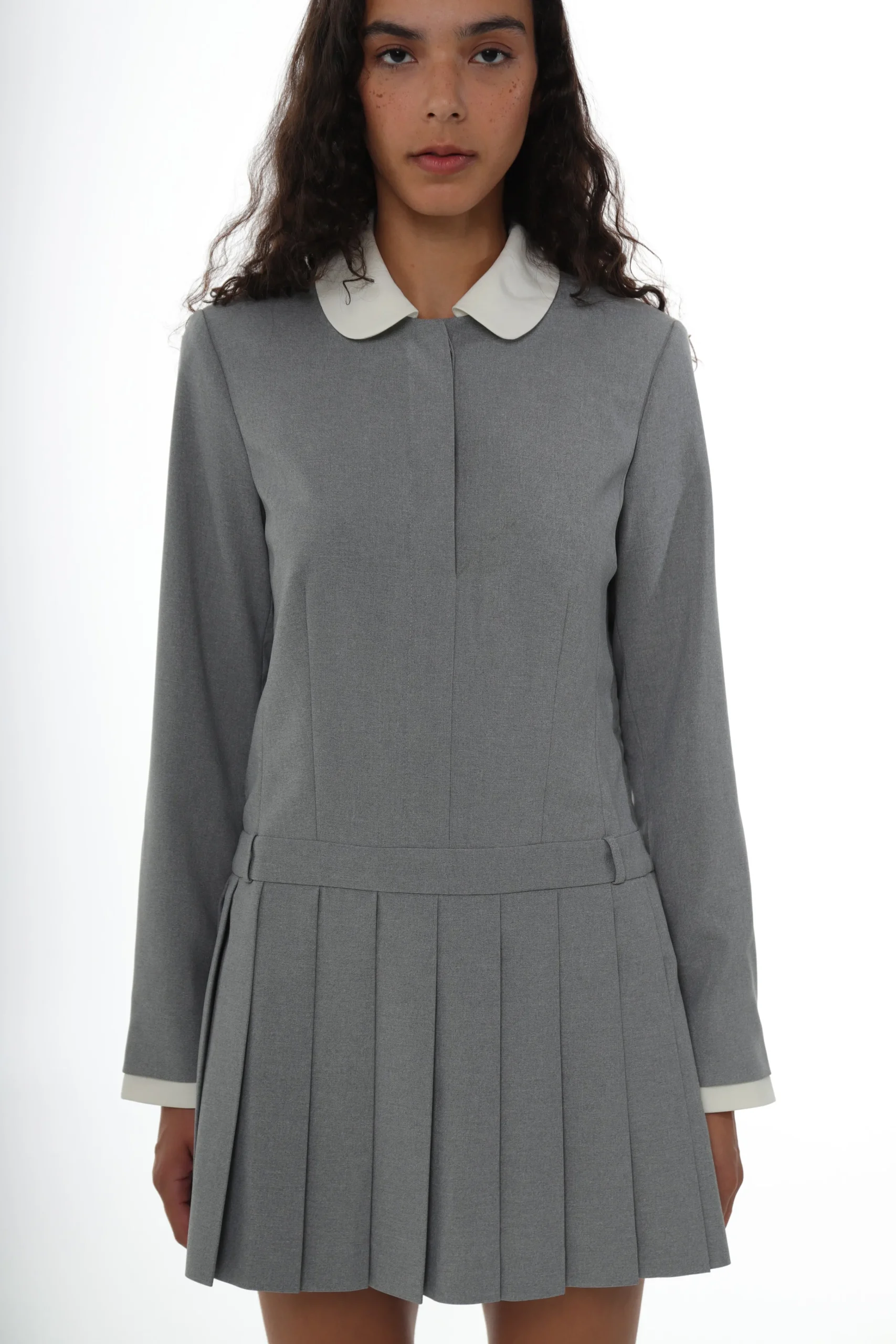 ado_dress_in_grey_2.webp SANDY LIANG ADO DRESS IN GREY> Uniform | Dresses