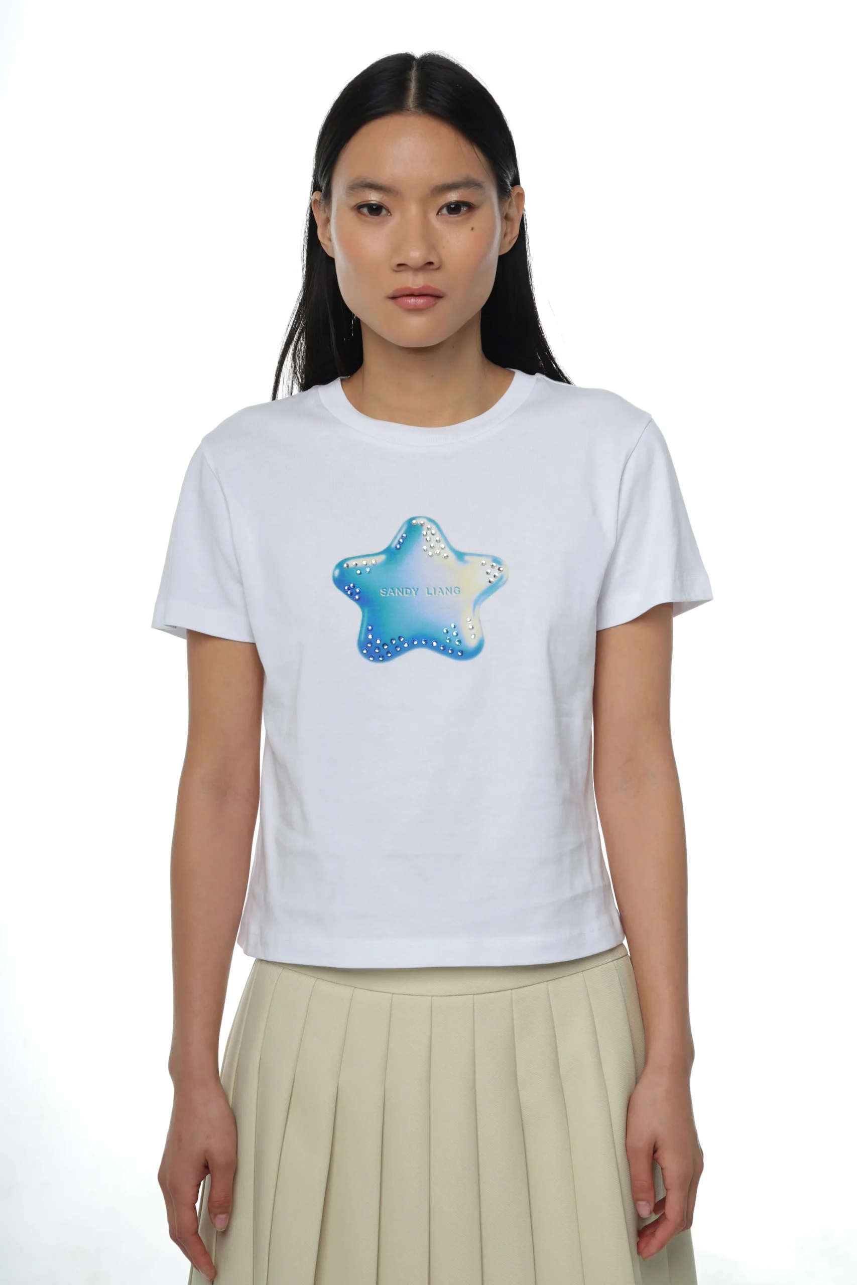 ame_baby_tee_in_white_2.webp SANDY LIANG AME BABY TEE IN WHITE> Tops