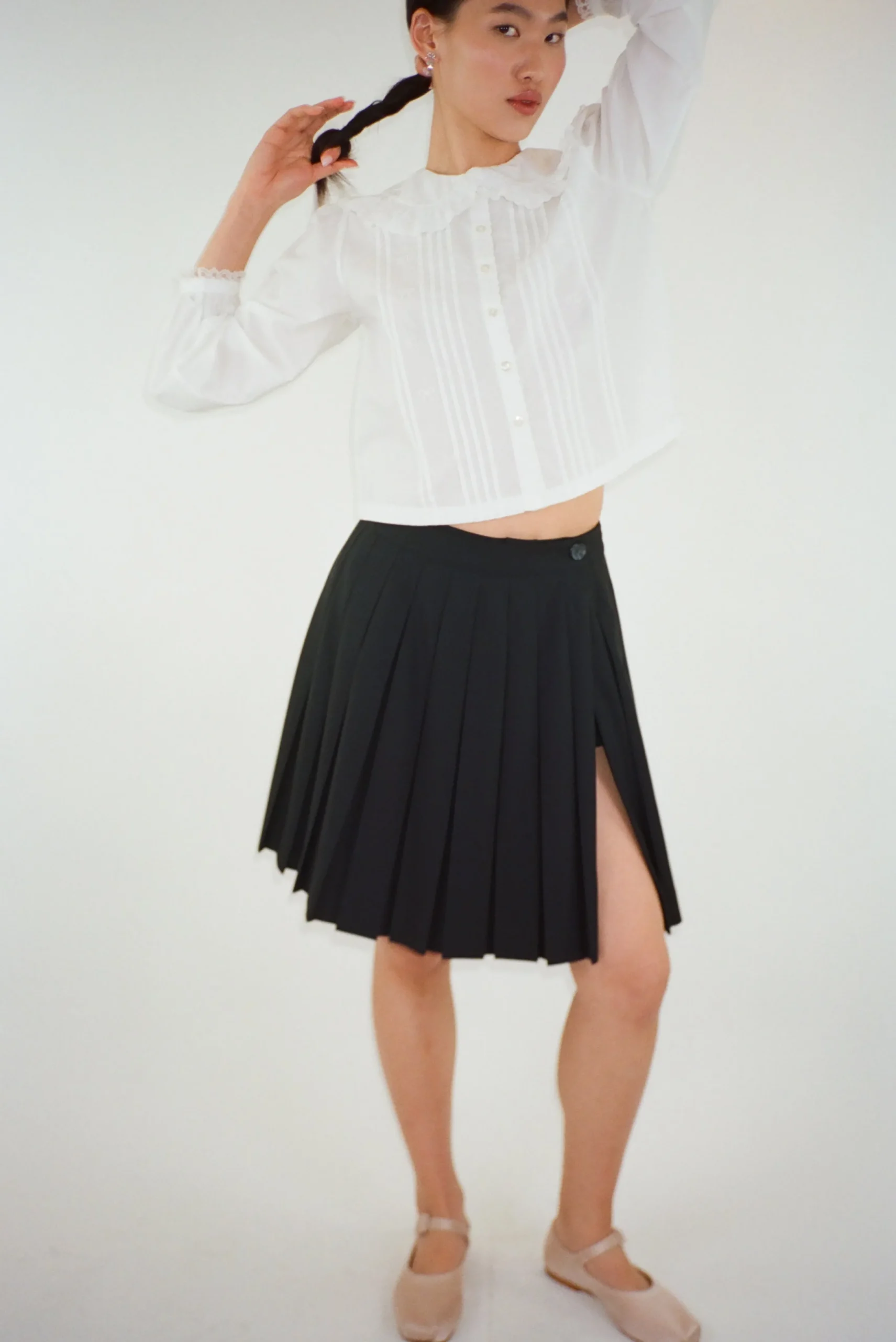 astra_skort_in_black_5.webp SANDY LIANG ASTRA SKORT IN BLACK> Uniform | Skirts