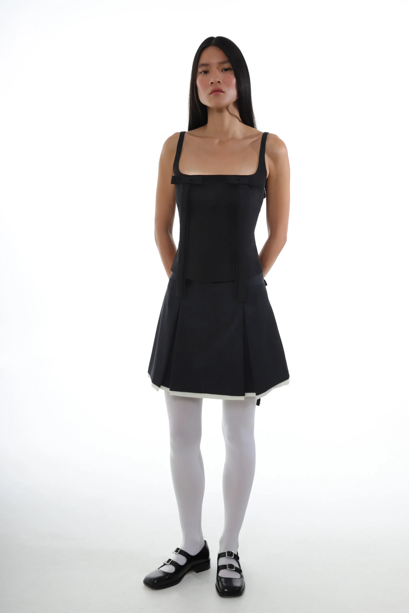 SANDY LIANG BARLOWE SKIRT IN BLACK> Skirts