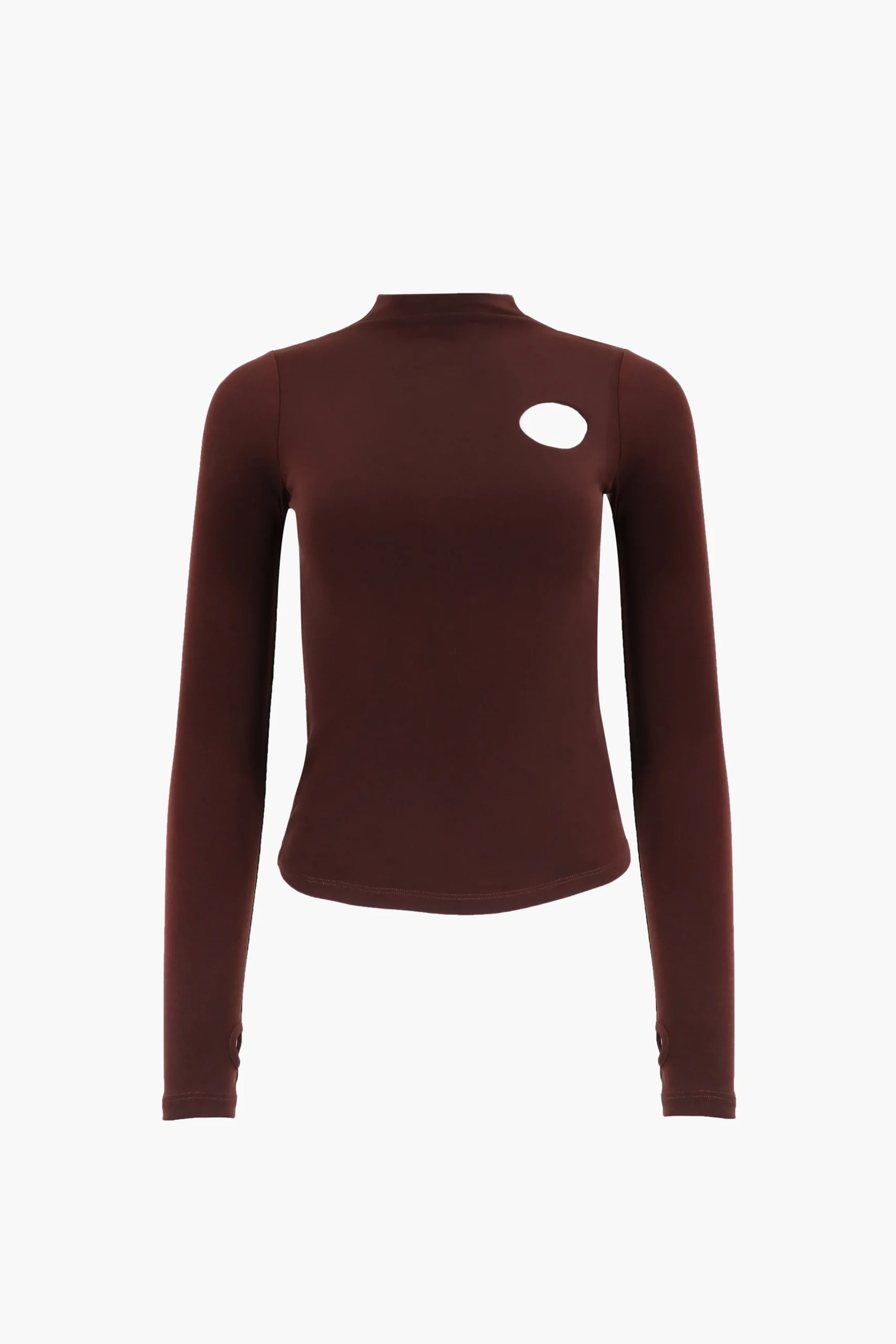 SANDY LIANG BELLA TOP IN DARK BROWN> Tops