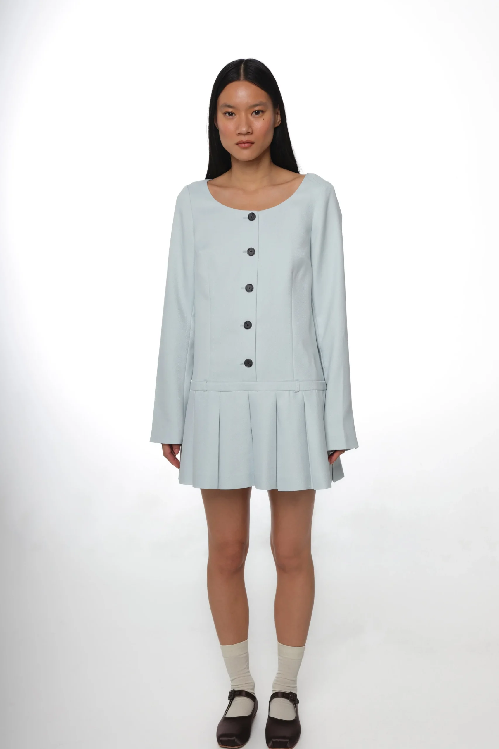 SANDY LIANG BIBI DRESS IN ICE BLUE> Dresses