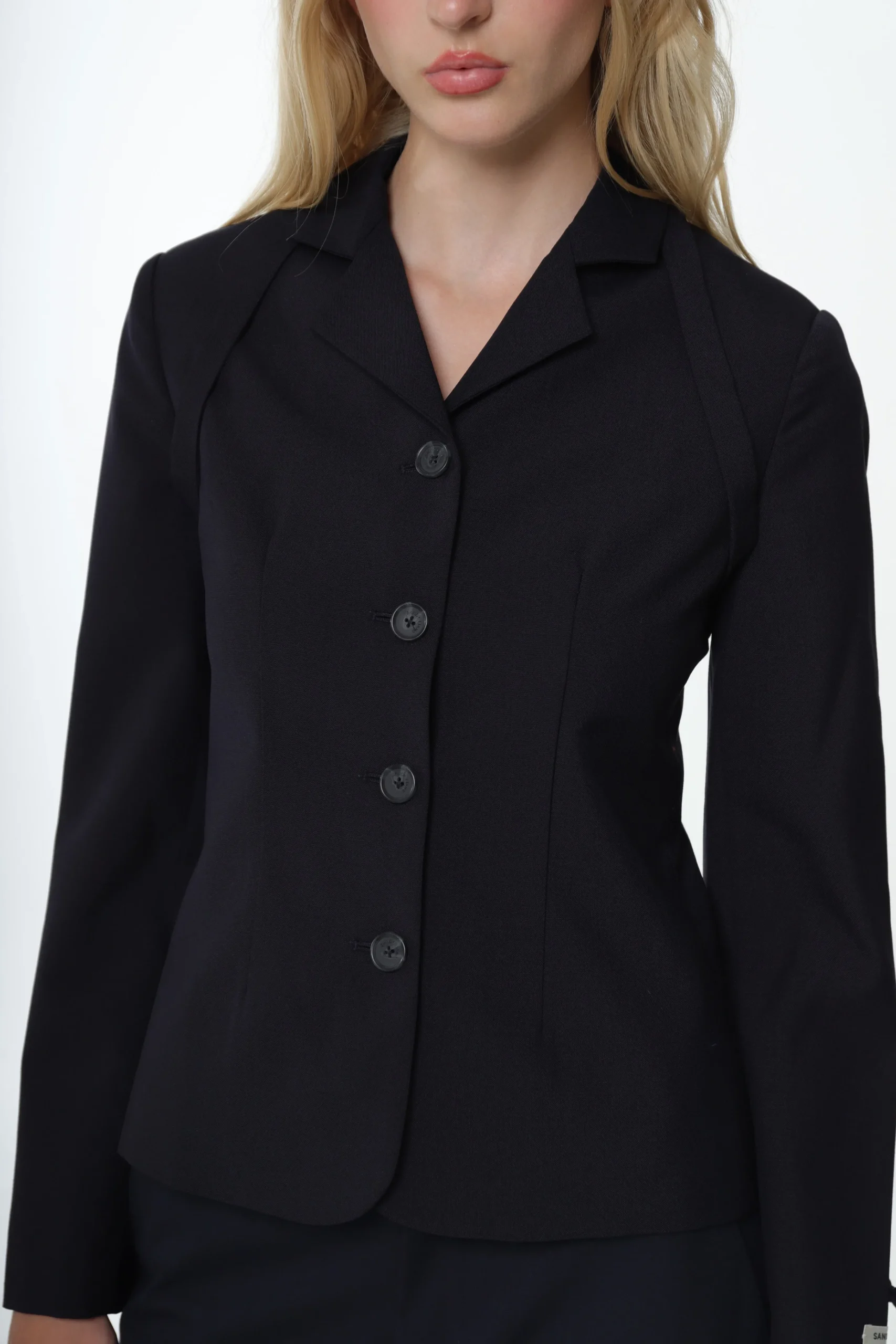 biscuit_jacket_in_navy_2.webp SANDY LIANG BISCUIT JACKET IN NAVY> Uniform | Outerwear