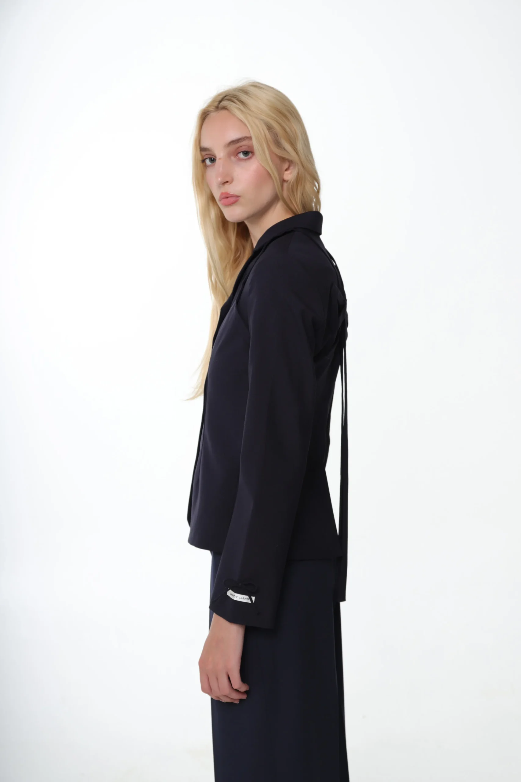 biscuit_jacket_in_navy_4.webp SANDY LIANG BISCUIT JACKET IN NAVY> Uniform | Outerwear
