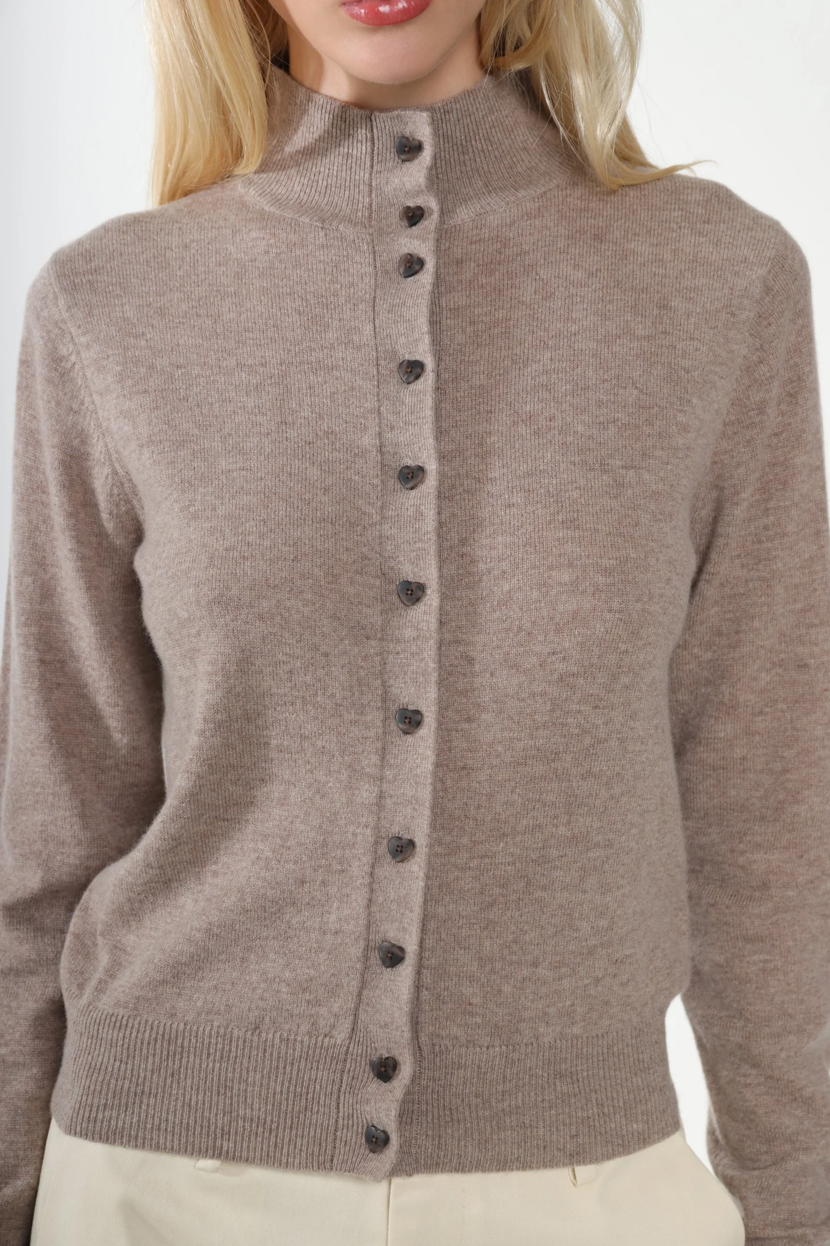 bouie_cardigan_in_taupe_2.webp SANDY LIANG BOUIE CARDIGAN IN TAUPE> Knits