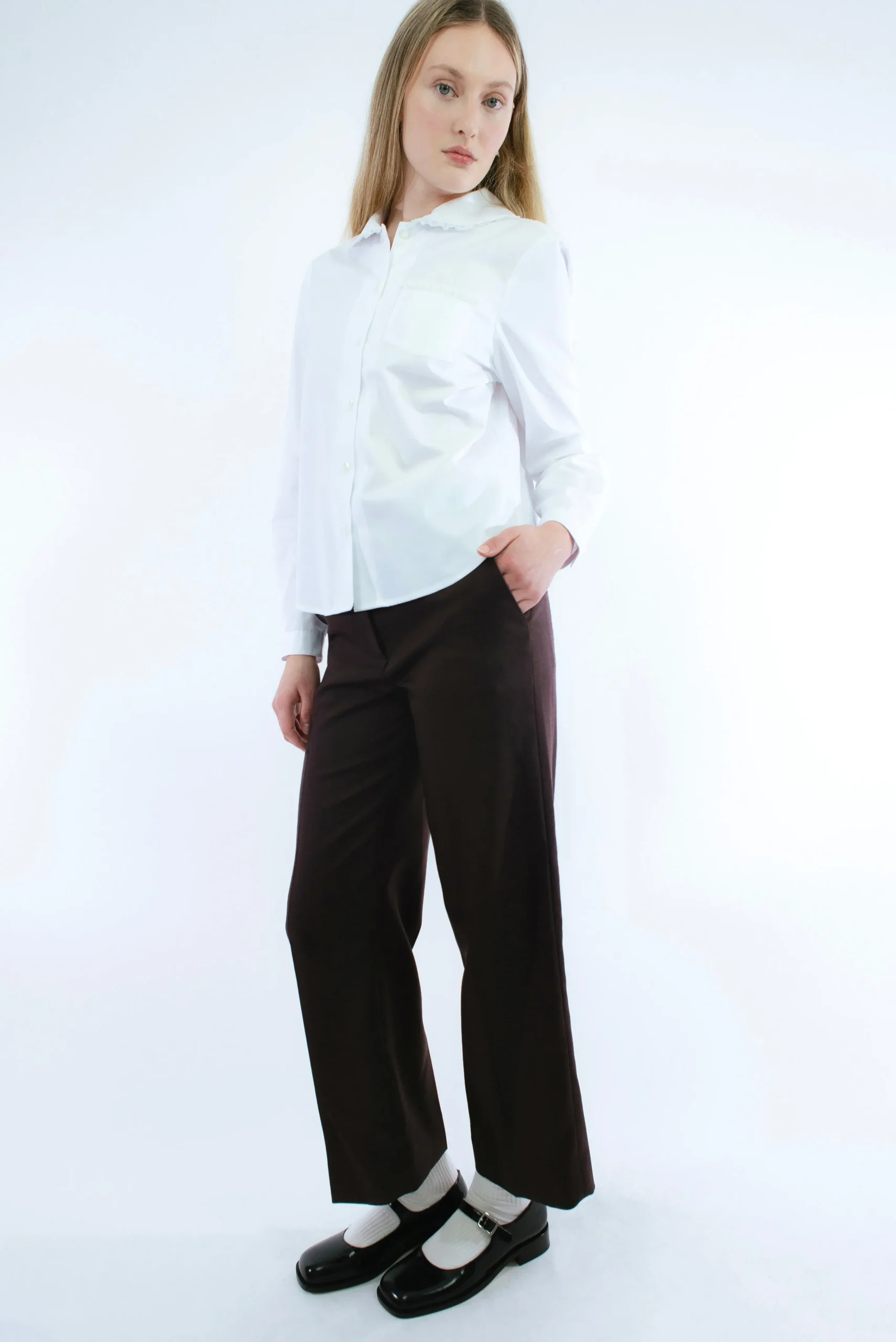 boxy_pant_in_brown_2.webp SANDY LIANG BOXY PANT IN BROWN> Uniform | Pants