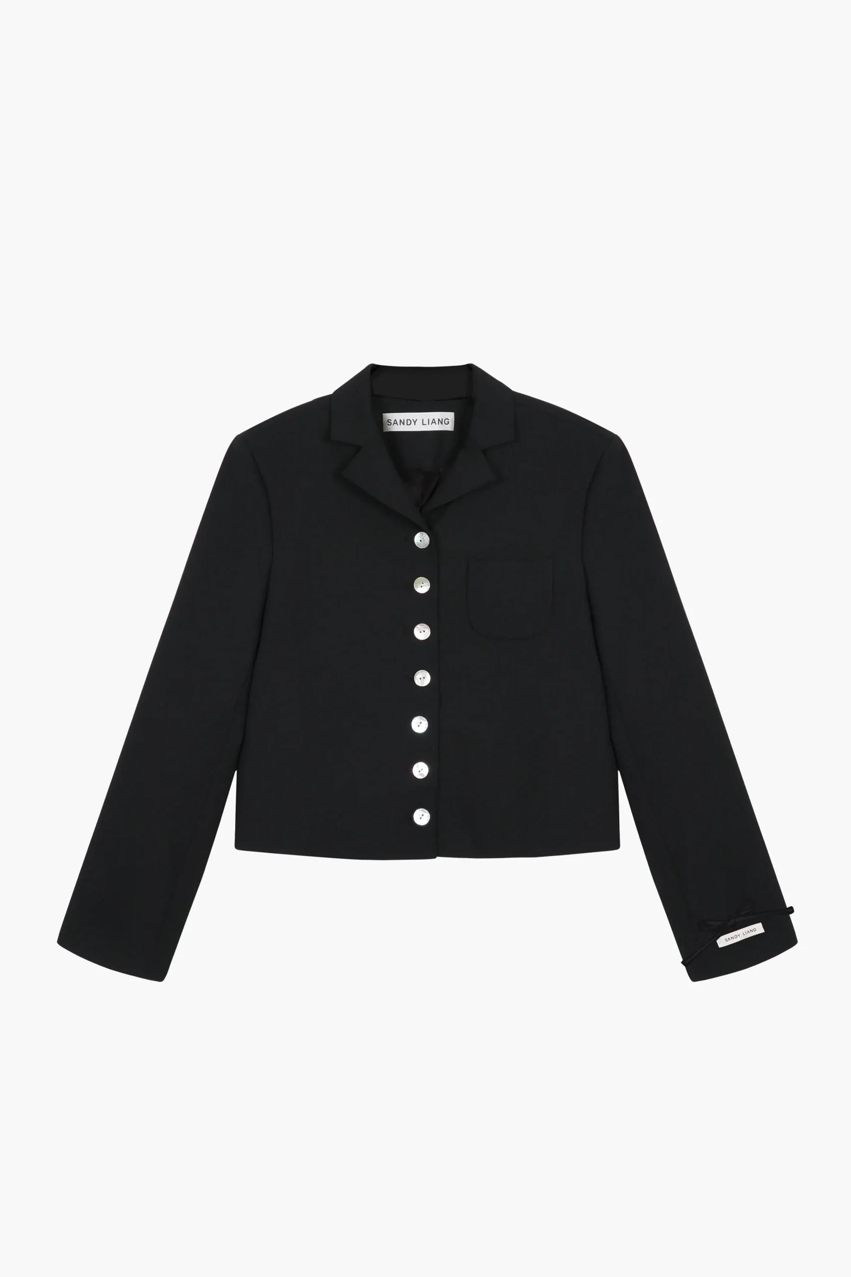 SANDY LIANG CHARM JACKET IN BLACK> Outerwear