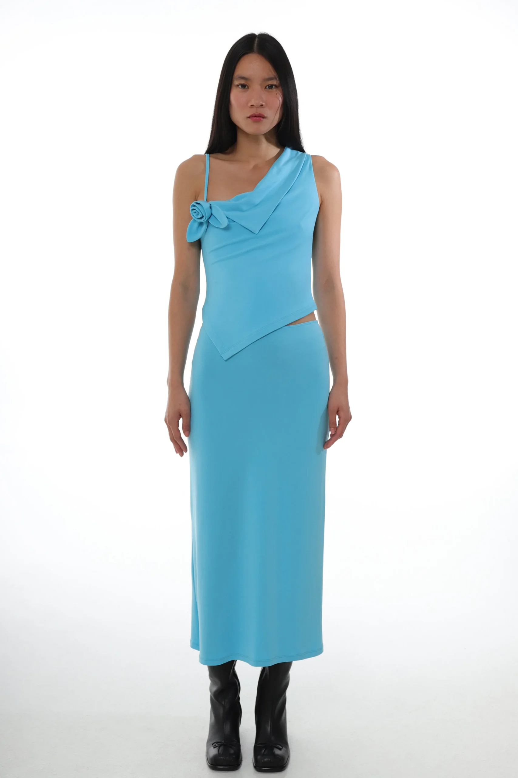 SANDY LIANG DORY TOP IN TURQUOISE> Tops