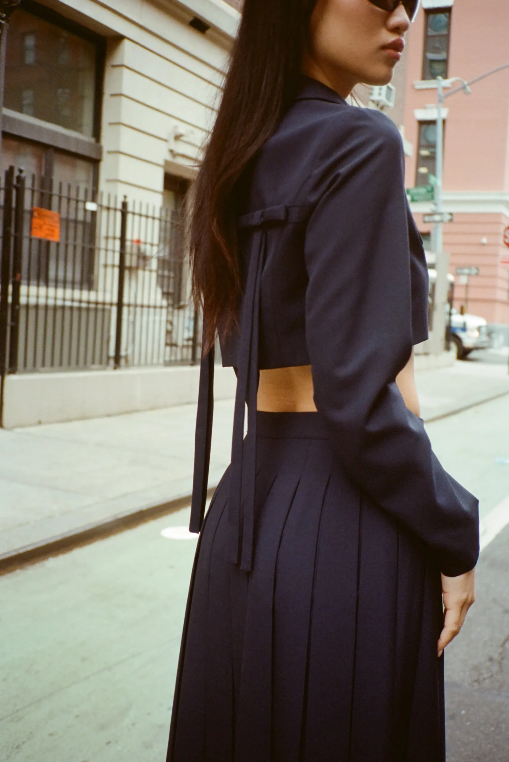 ennis_jacket_in_dark_navy_2.webp SANDY LIANG ENNIS JACKET IN DARK NAVY> Uniform | Outerwear