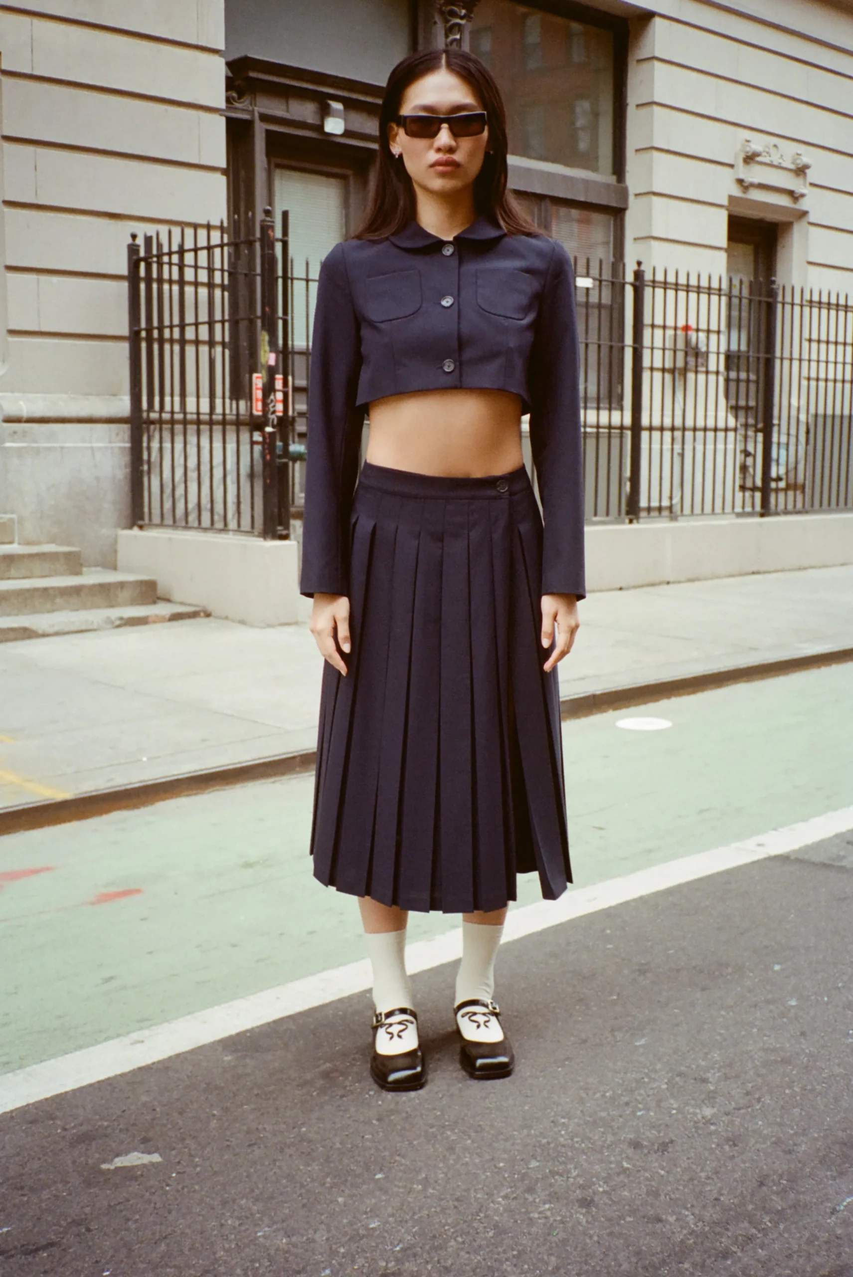 ennis_jacket_in_dark_navy_4.webp SANDY LIANG ENNIS JACKET IN DARK NAVY> Uniform | Outerwear