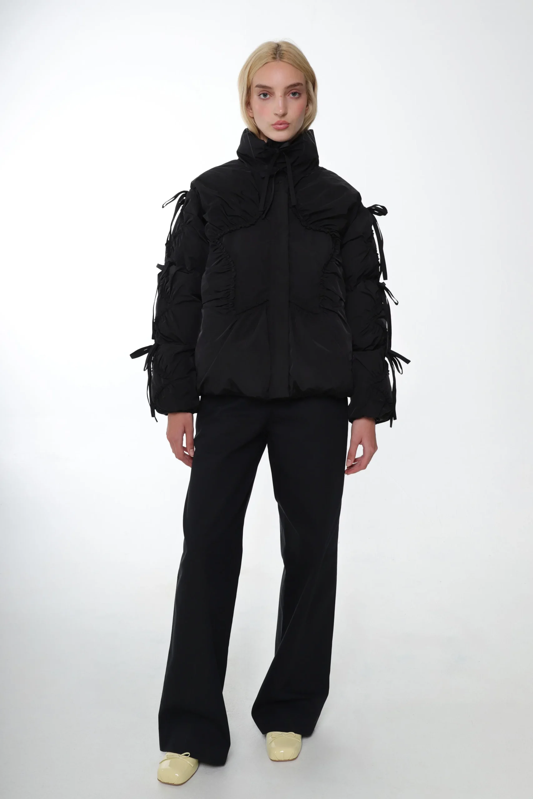 SANDY LIANG ETOILE PUFFER IN BLACK> Outerwear