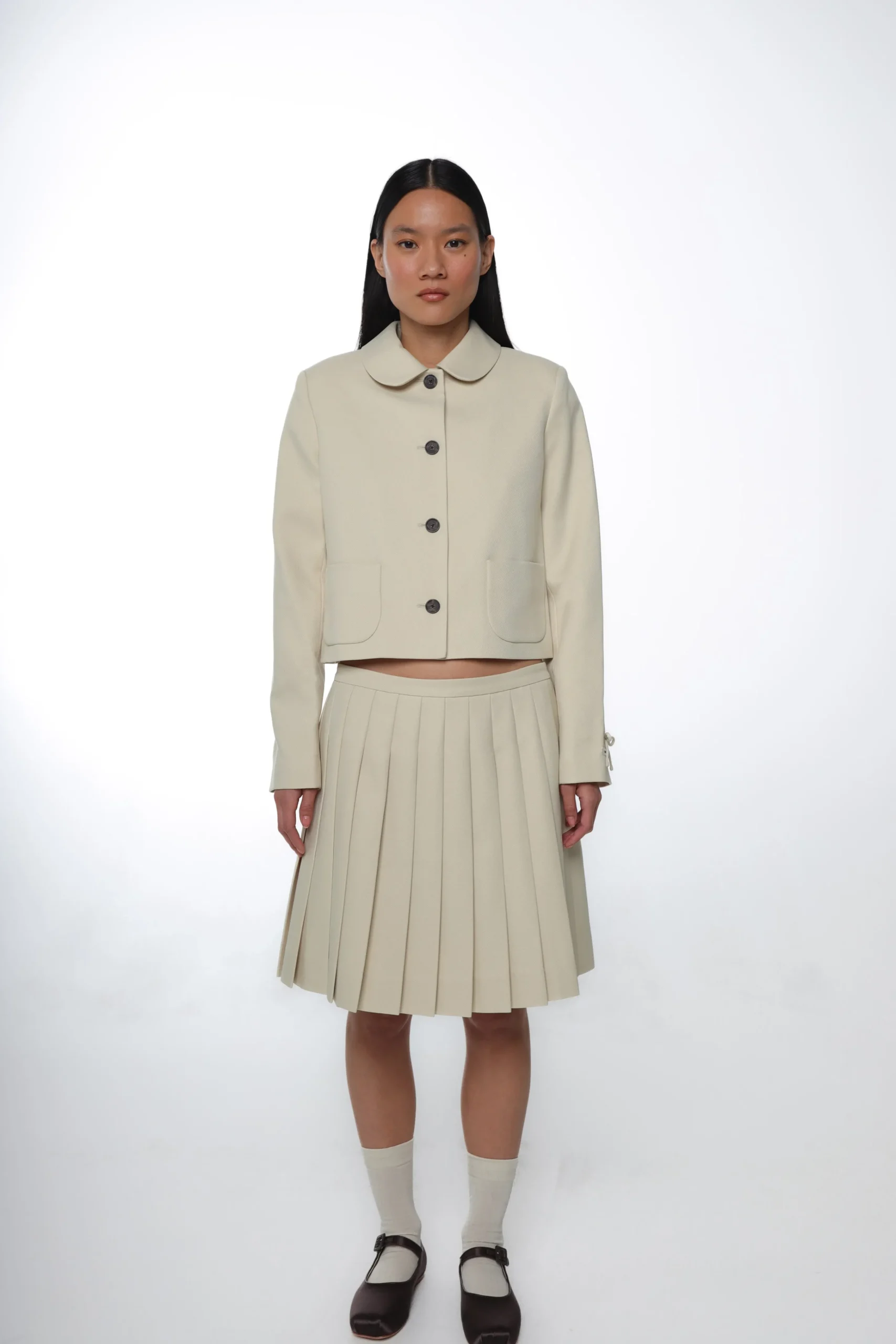 SANDY LIANG LILO SKIRT IN BUTTER> Uniform | Skirts