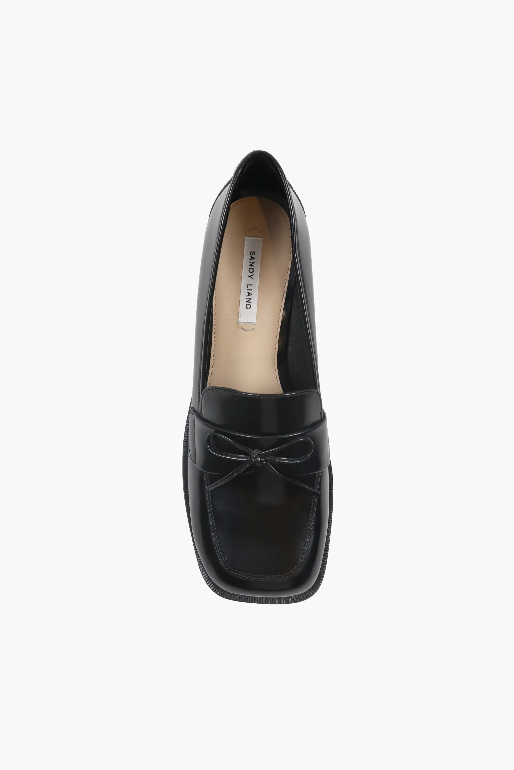 SANDY LIANG LOAFER IN BLACK SPAZZOLATO> Uniform | Shoes