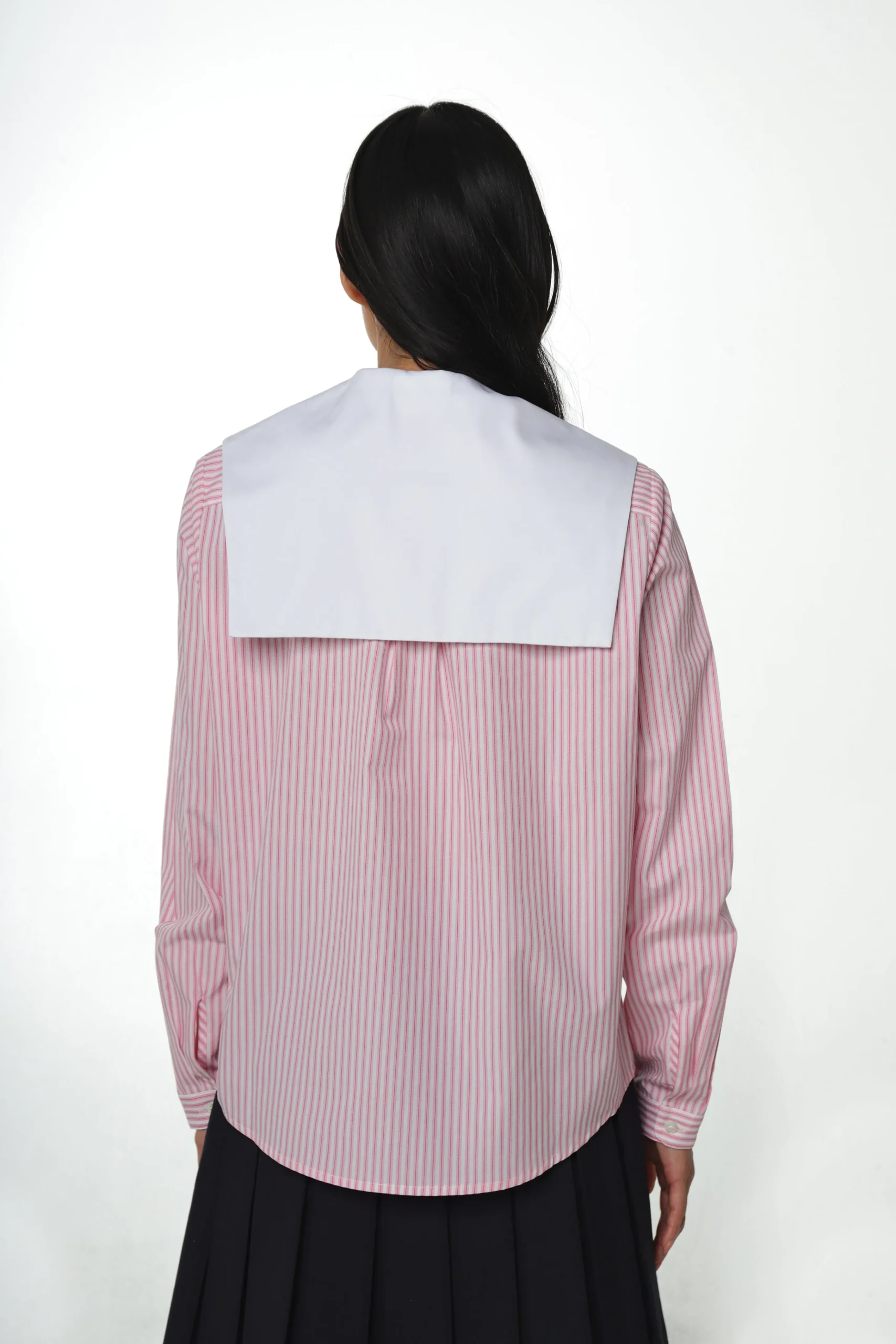 luton_shirt_in_pink_stripe_3.webp SANDY LIANG LUTON SHIRT IN PINK STRIPE> Uniform | Tops