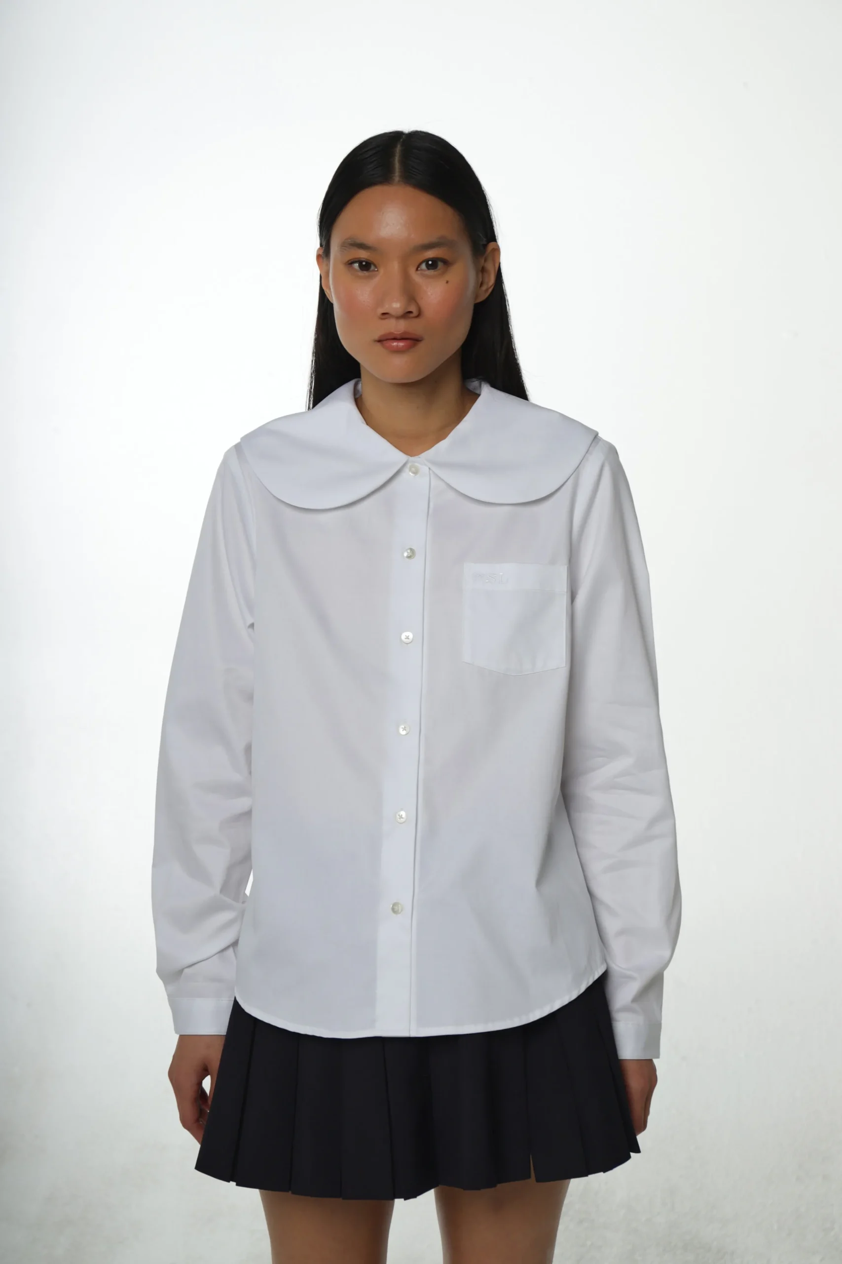 SANDY LIANG LUTON SHIRT IN WHITE> Uniform | Tops