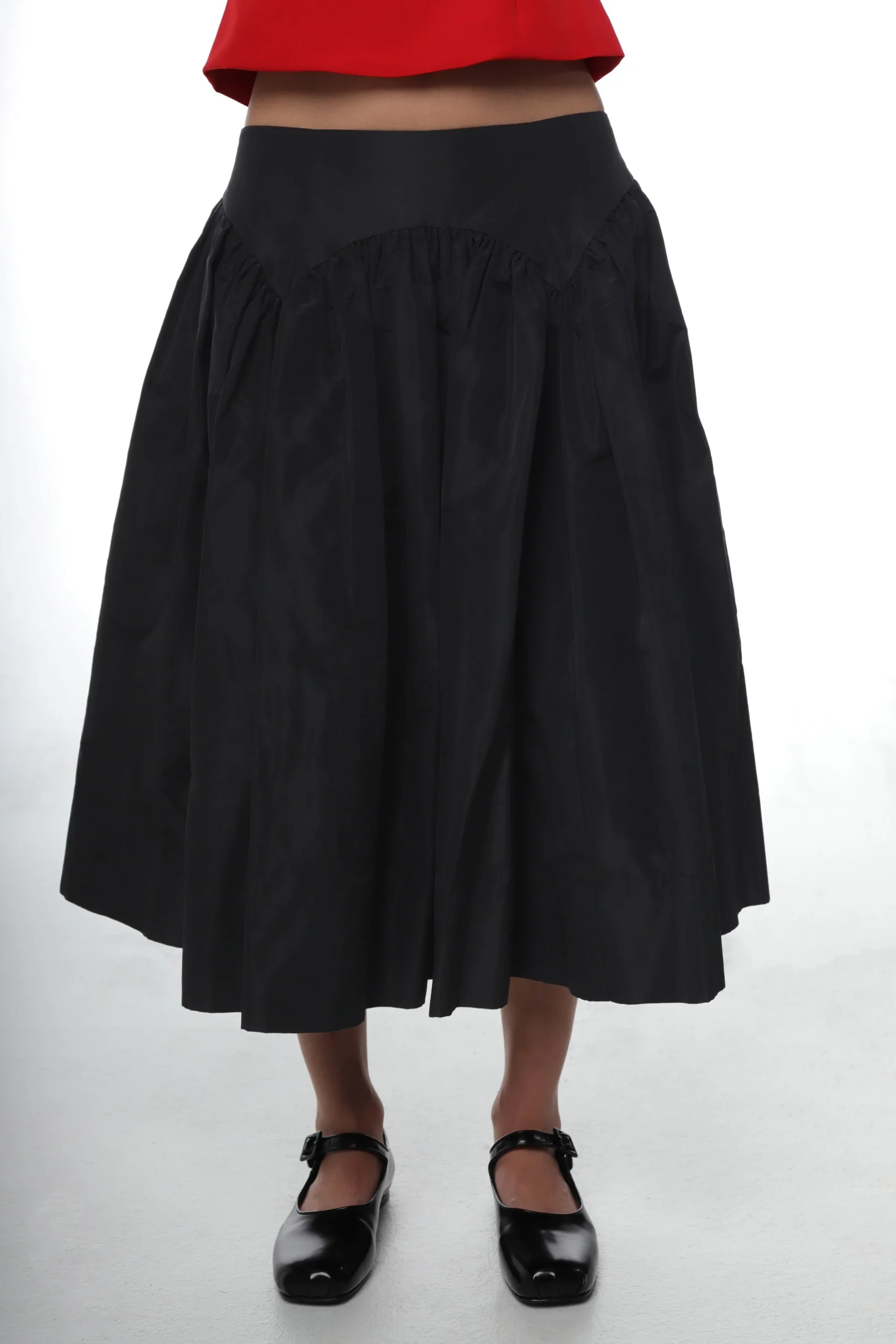 SANDY LIANG MURANO SKIRT IN BLACK> Skirts