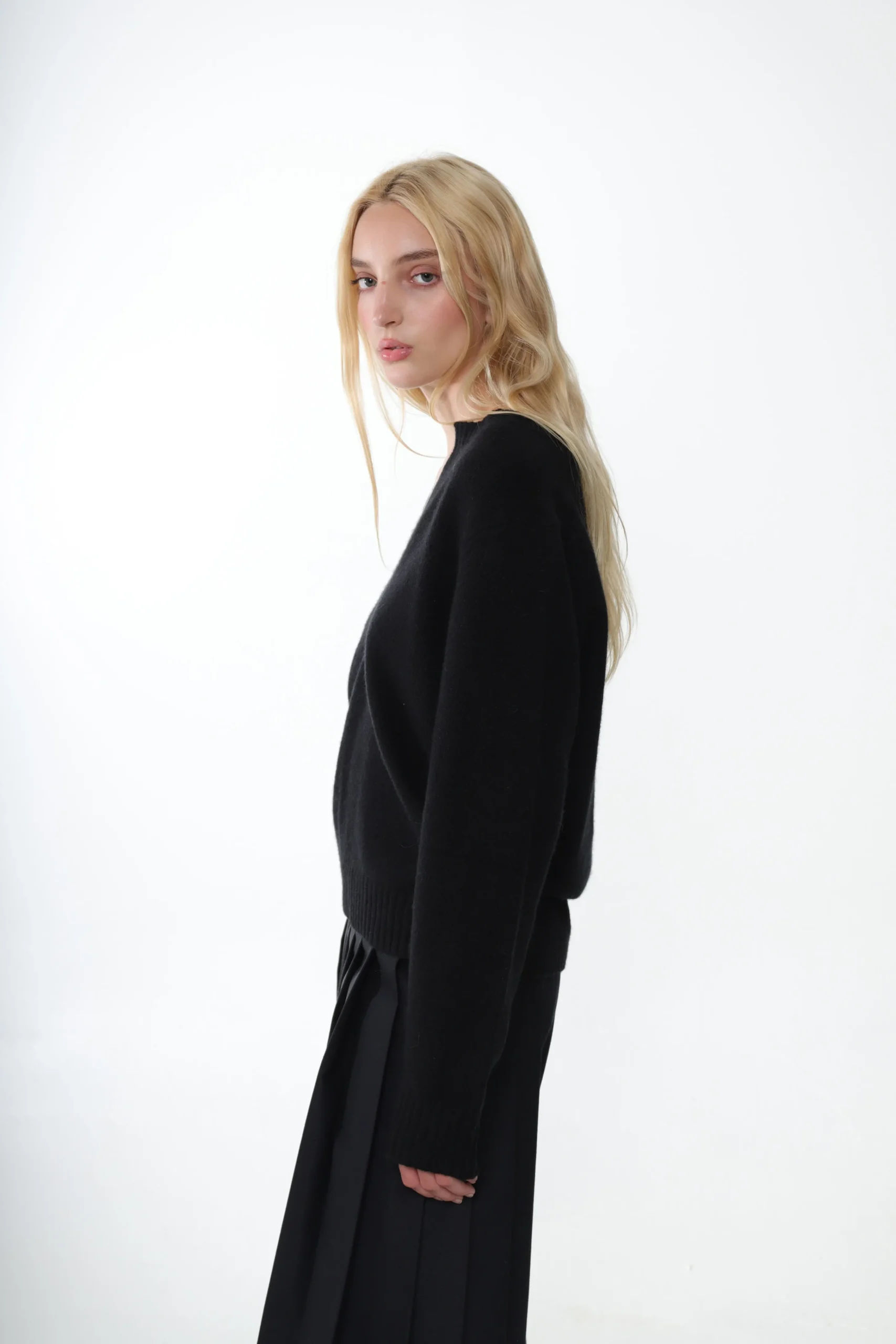 nesh_cashmere_sweater_in_black_2.webp SANDY LIANG NESH CASHMERE SWEATER IN BLACK> Knits