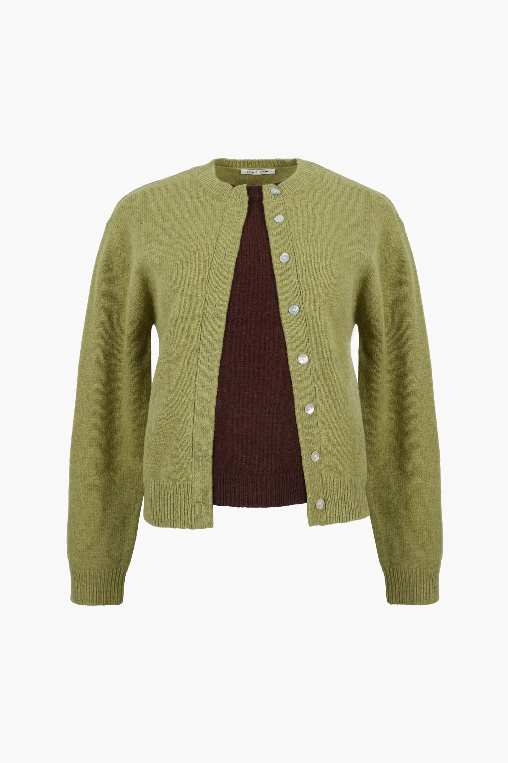 SANDY LIANG NEWT SWEATER IN GREEN> Knits