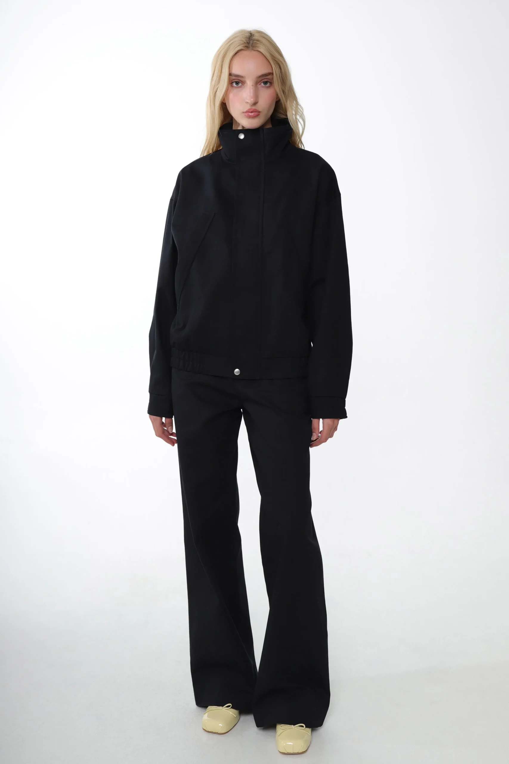 SANDY LIANG PAPAS JACKET IN BLACK> Uniform | Outerwear