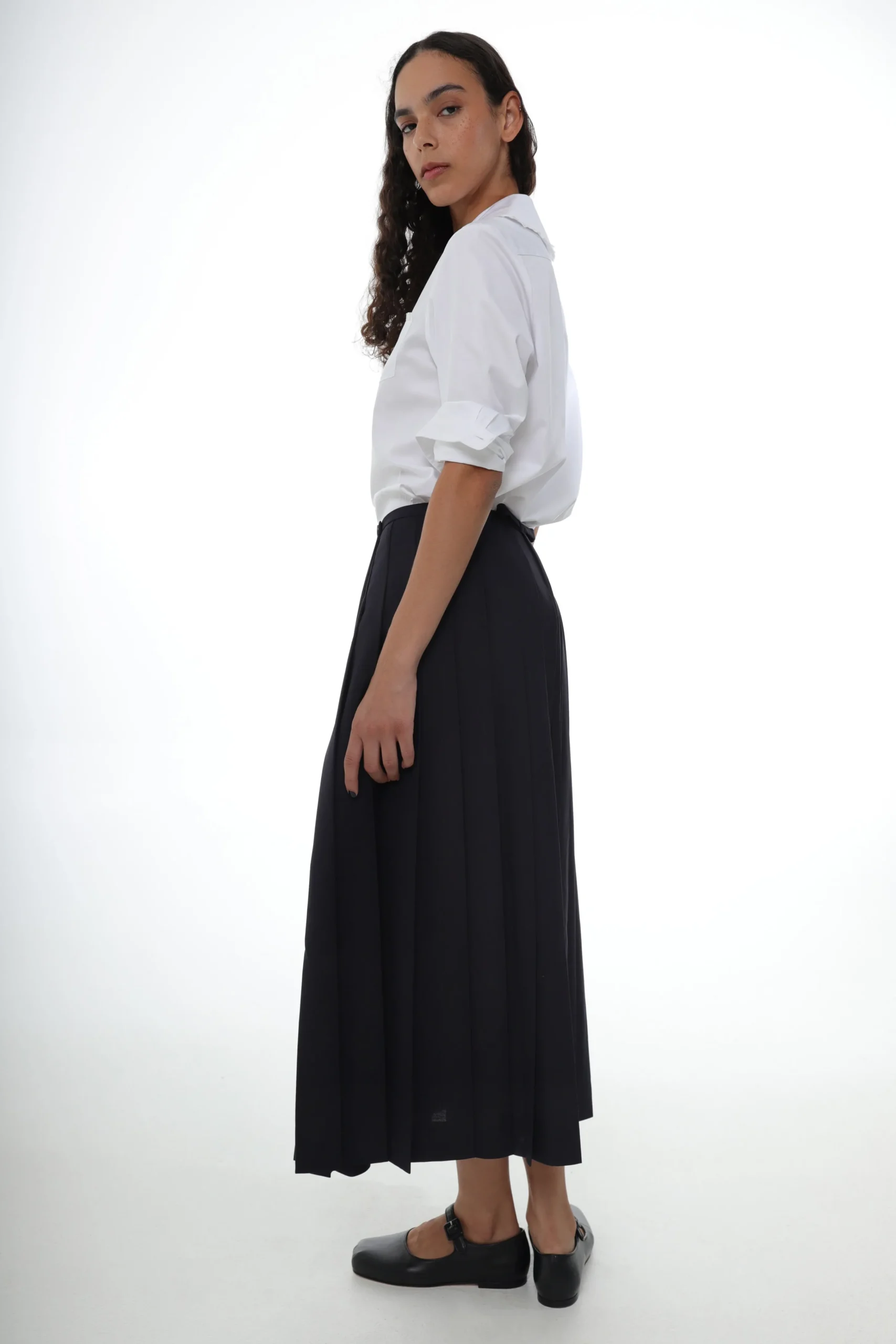 private_skort_in_navy_3.webp SANDY LIANG PRIVATE SKORT IN NAVY> Uniform | Skirts