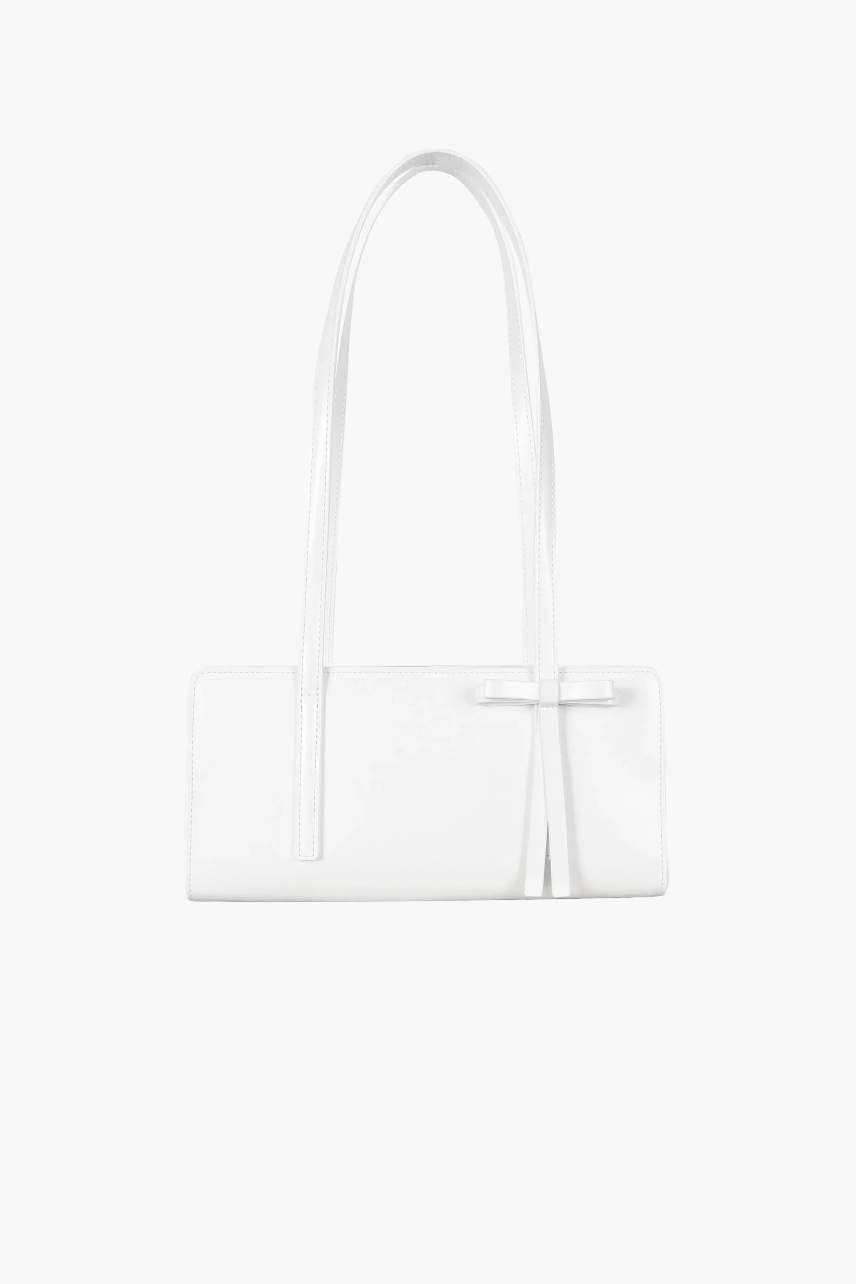 SANDY LIANG RECITAL BAG IN OPTIC WHITE> Bridal | Shoulder