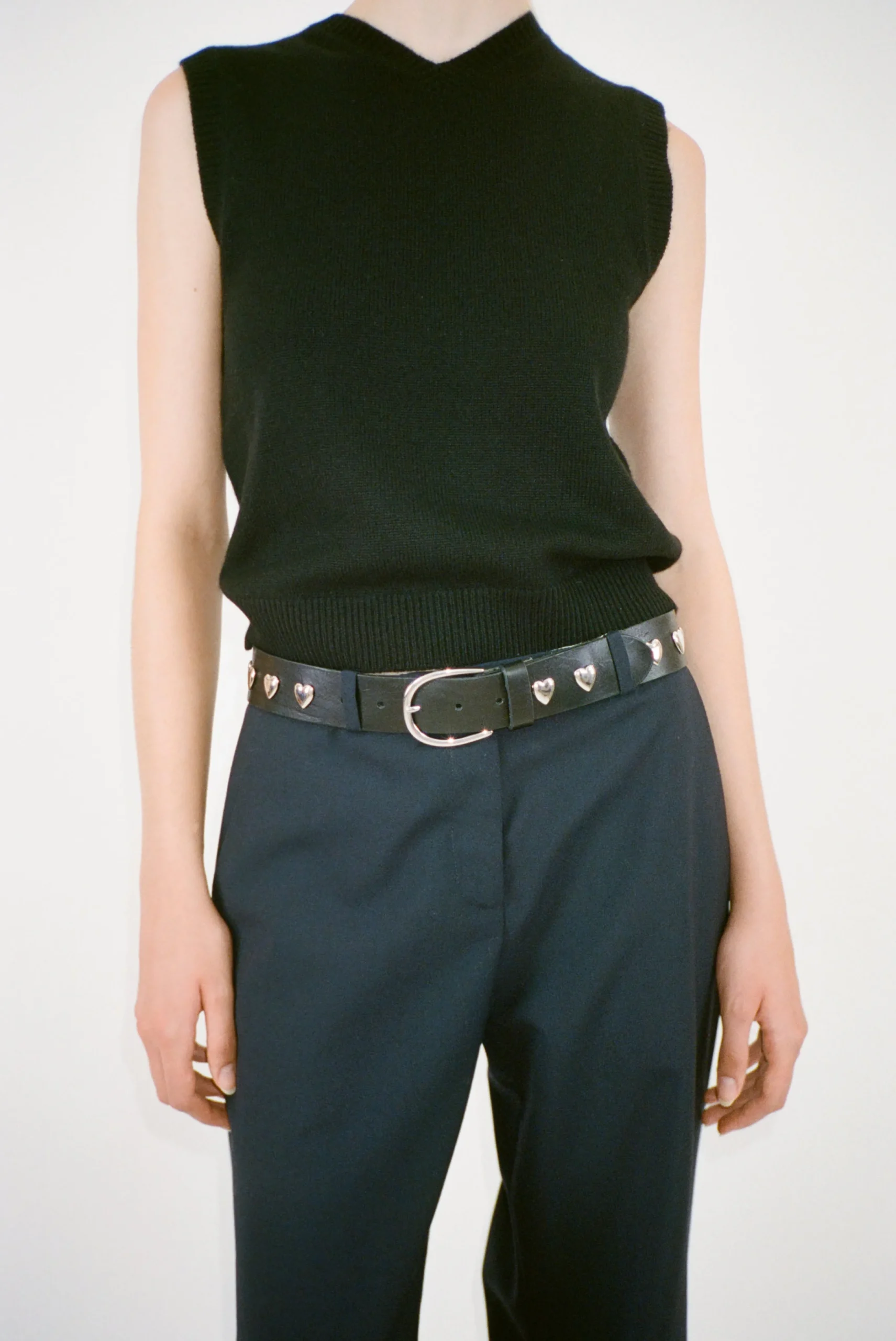 rivetto_belt_in_silver_2.webp SANDY LIANG RIVETTO BELT IN SILVER> Belts