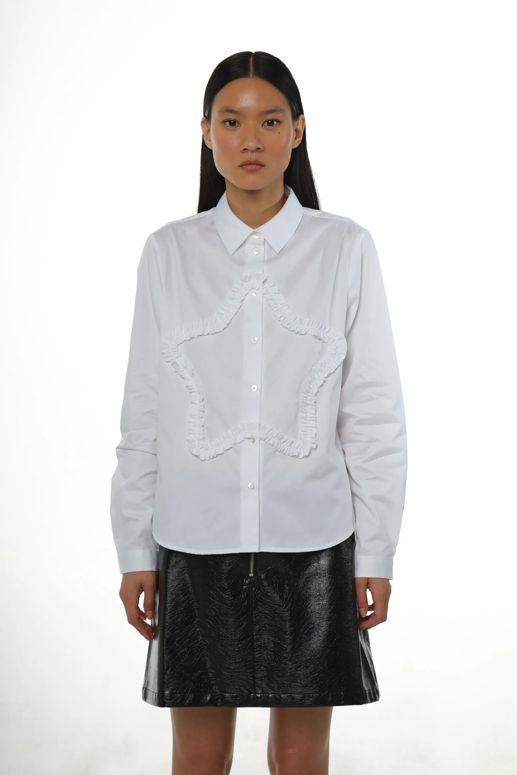 SANDY LIANG SIRIUS SHIRT IN WHITE> Uniform | Tops