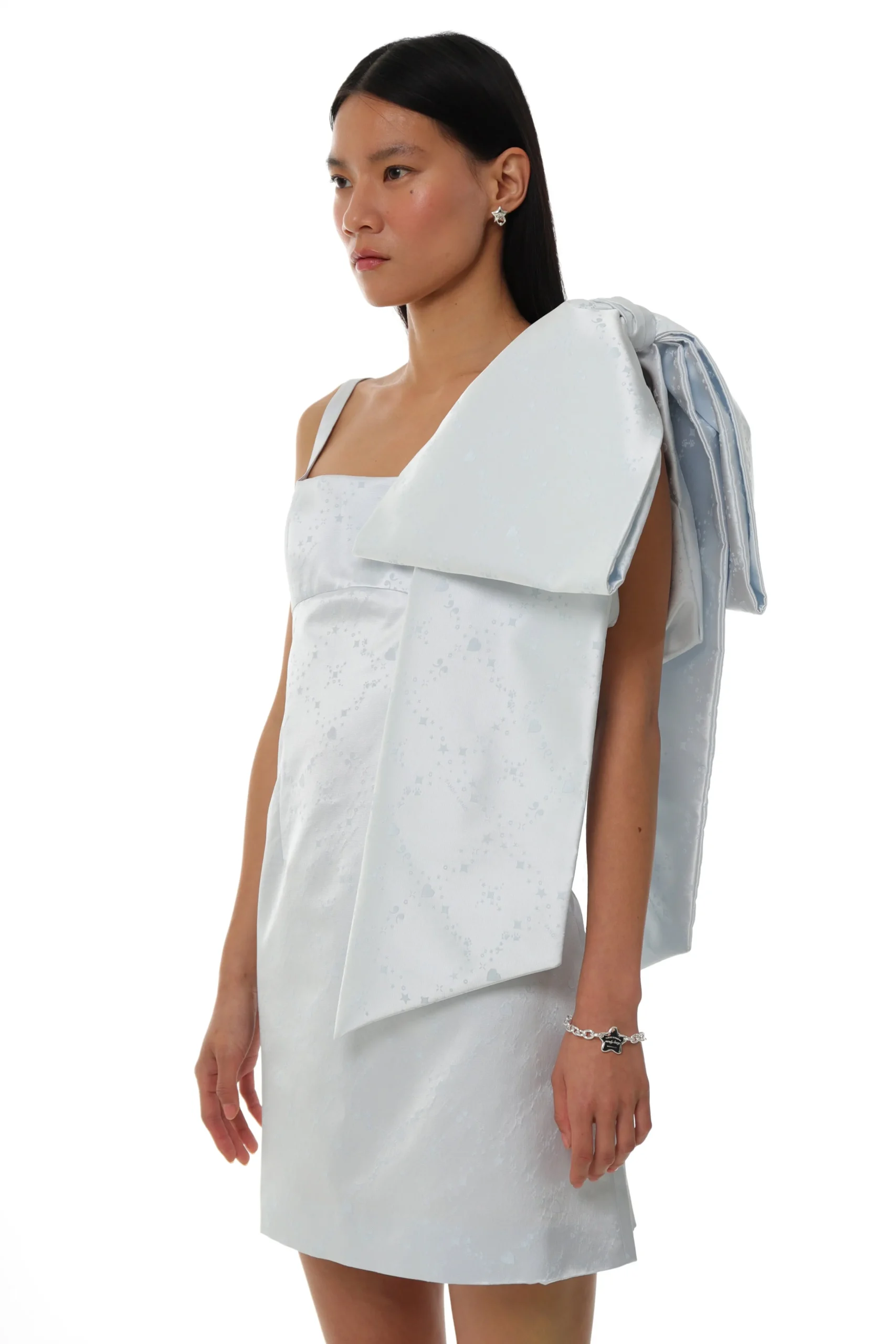 SANDY LIANG SMALL REGALO BAG IN ICE BLUE> Bridal | Shoulder