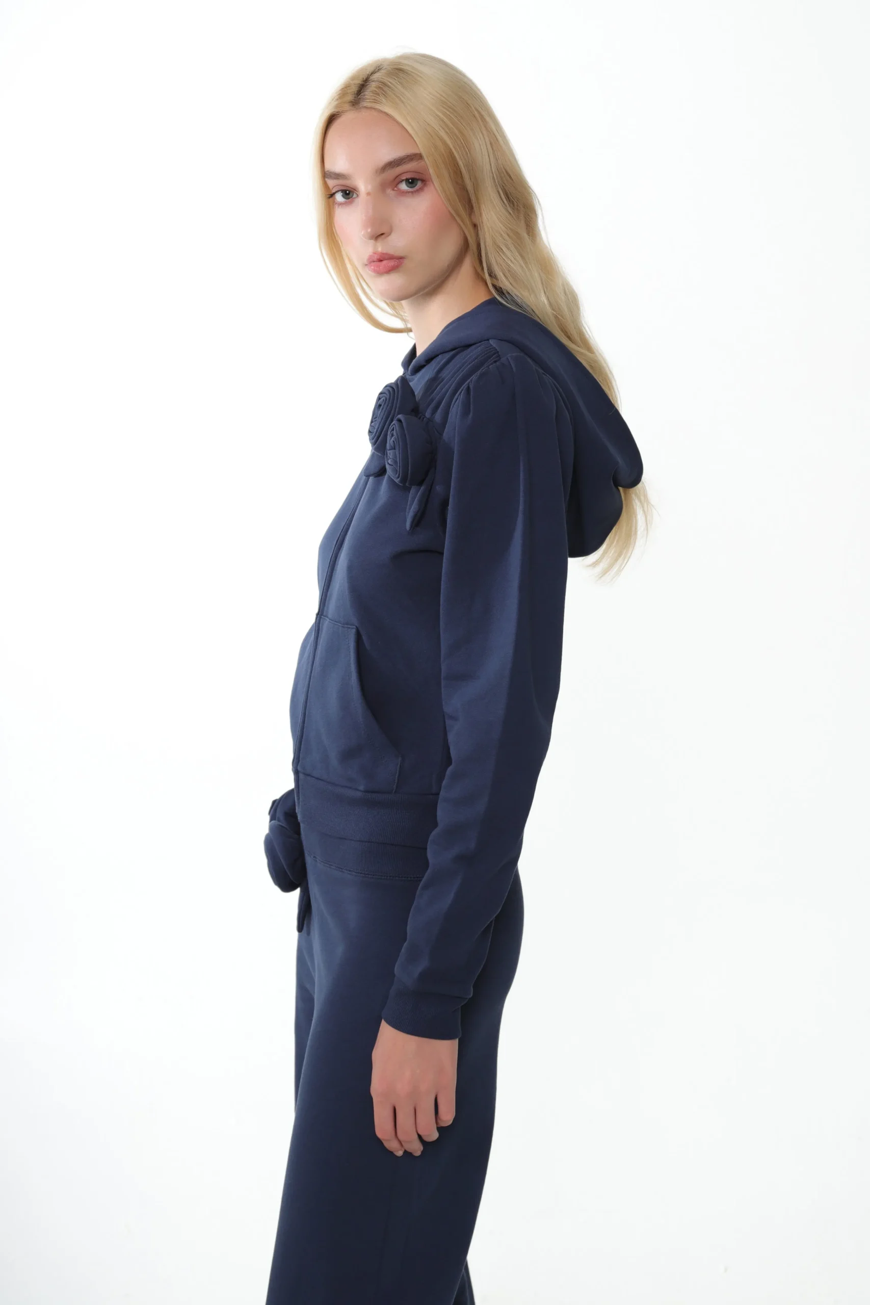 sookie_hoodie_in_navy_2.webp SANDY LIANG SOOKIE HOODIE IN NAVY> Outerwear | Tops