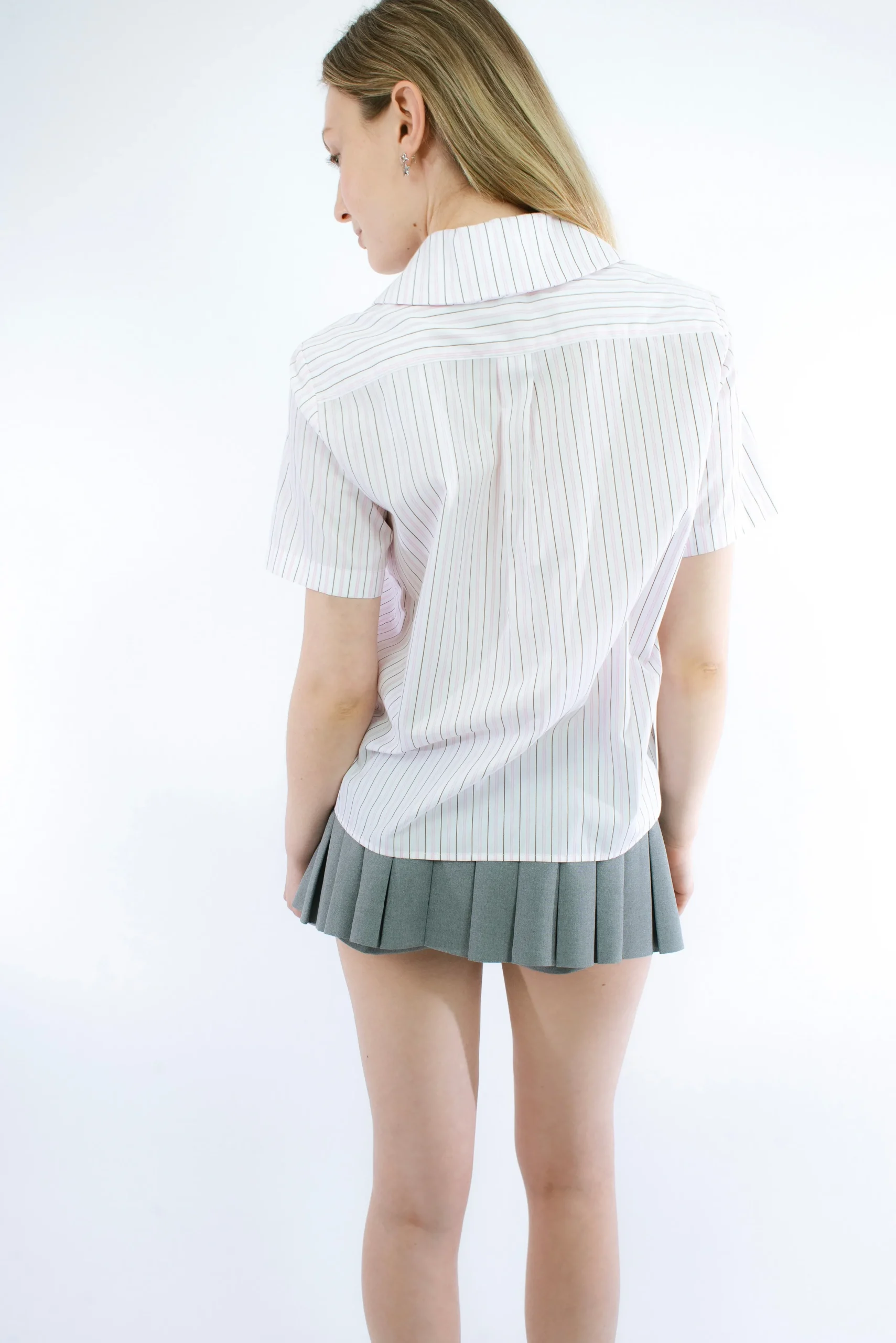 splitter_top_in_pink_stripe_3.webp SANDY LIANG SPLITTER TOP IN PINK STRIPE> Uniform | Tops