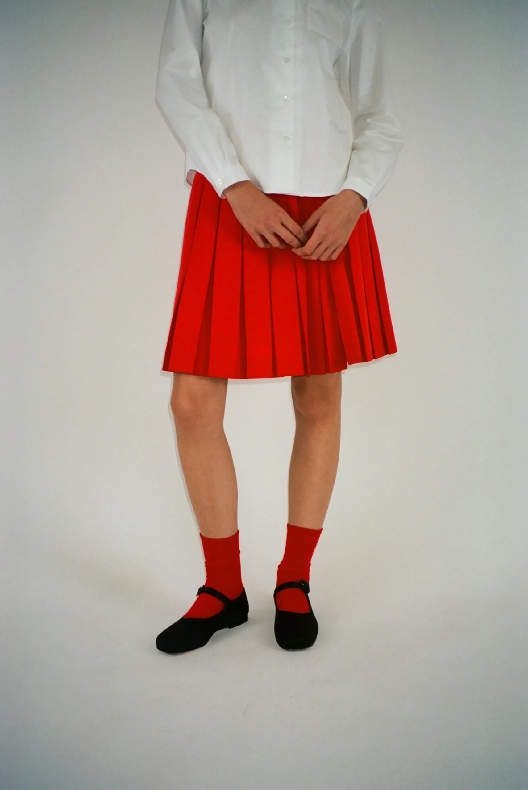 SANDY LIANG SPORT MONOGRAM SOCK IN RED> Uniform | Socks