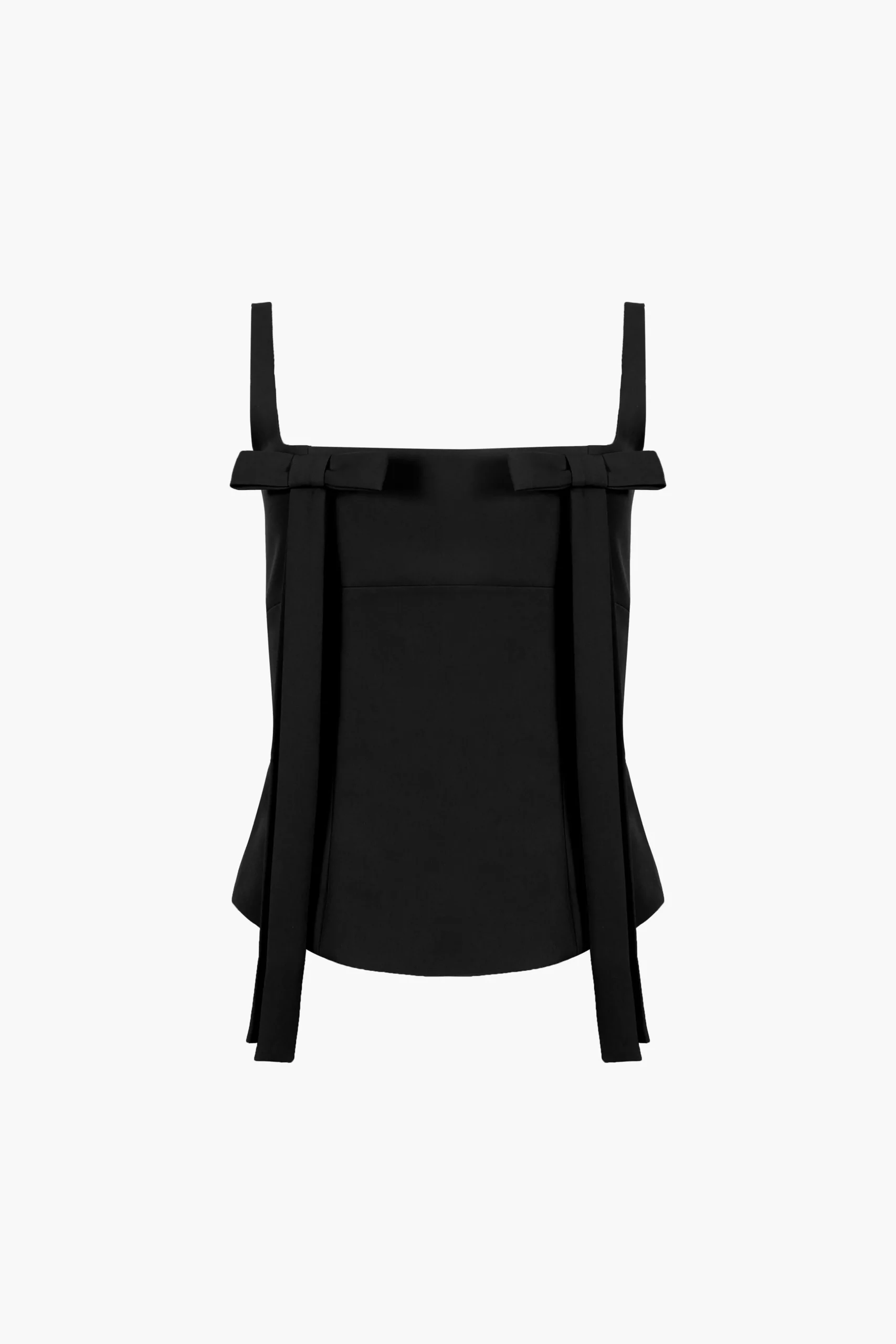 SANDY LIANG TEACUP TANK IN BLACK> Tops