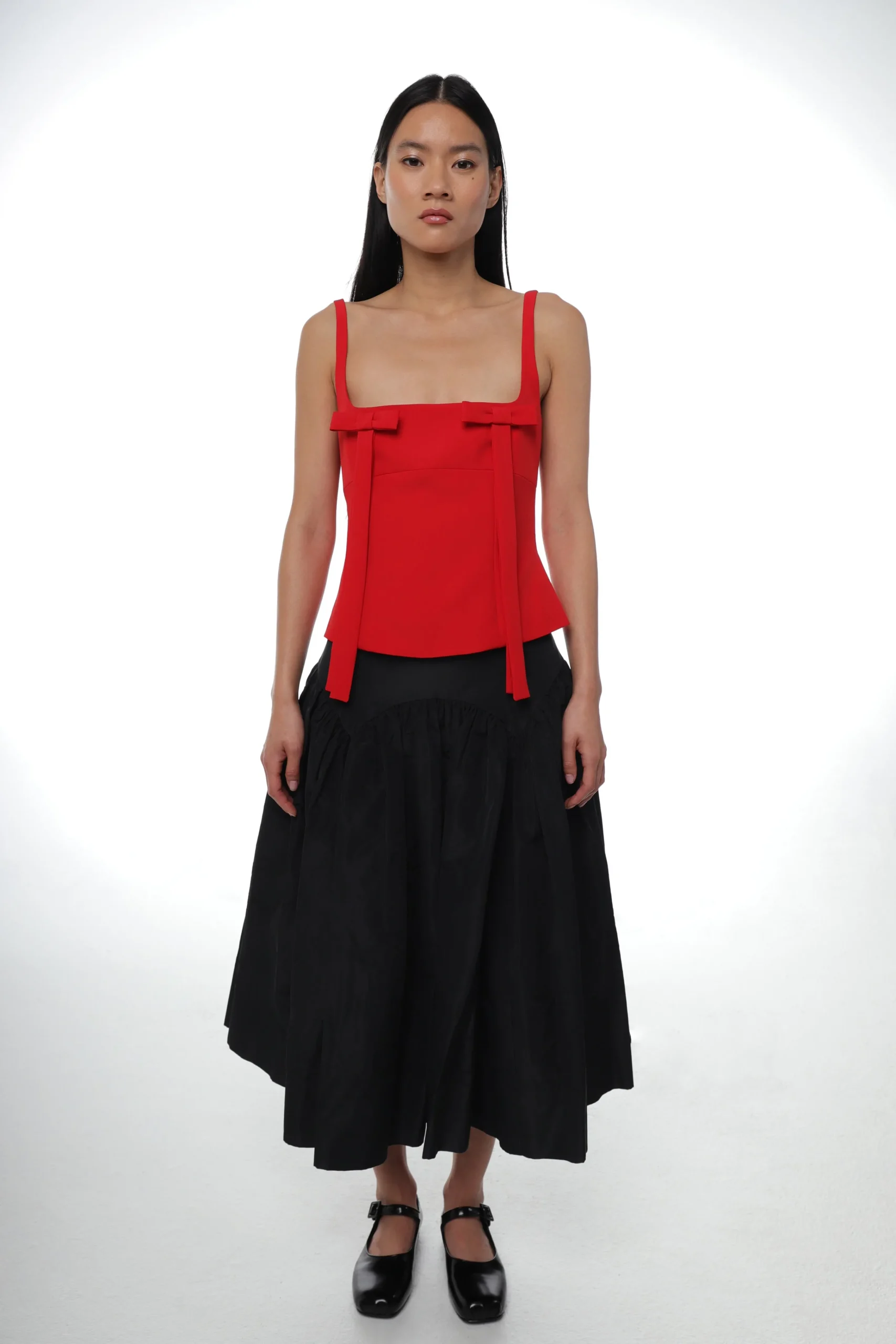 SANDY LIANG TEACUP TANK IN RED> Tops