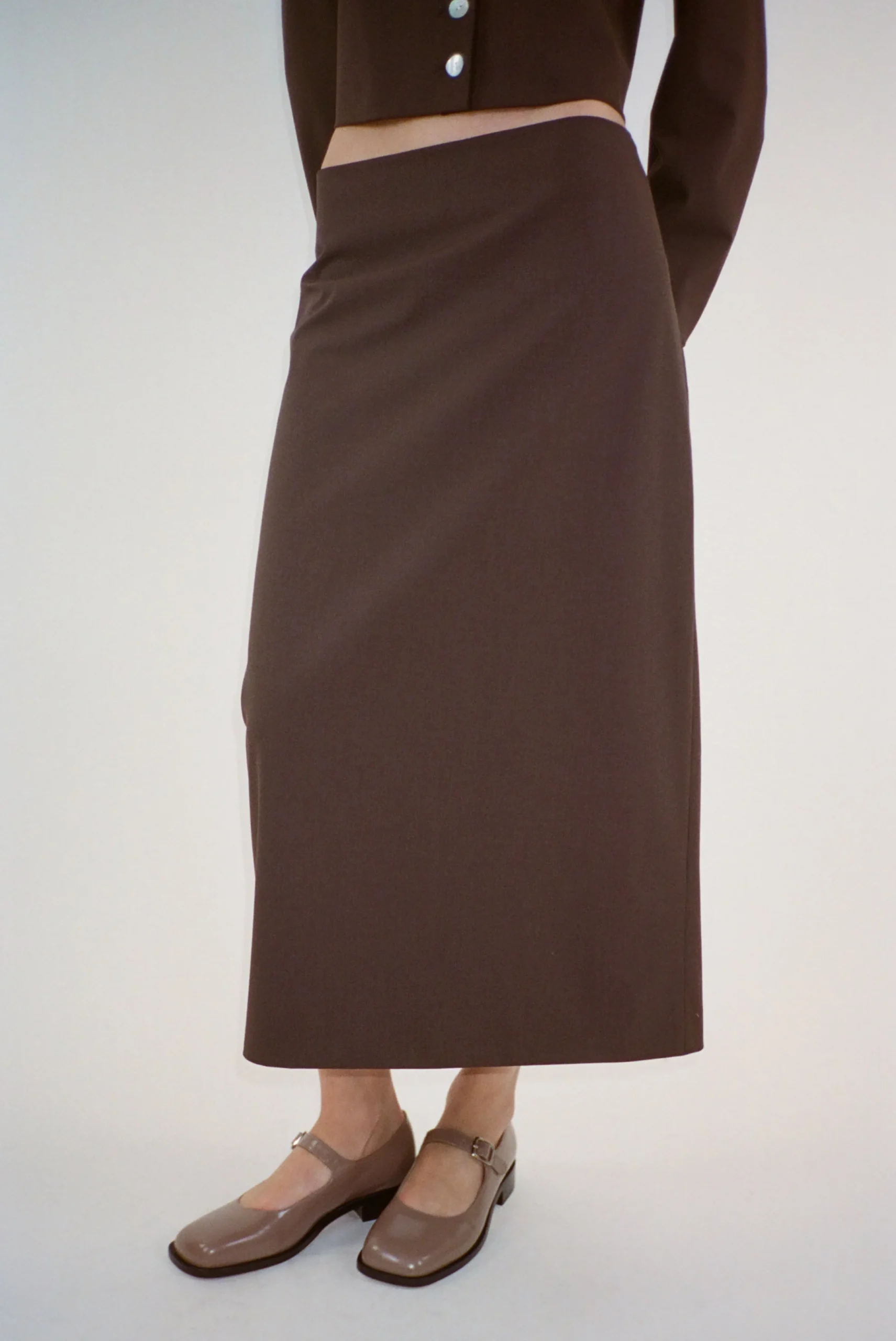 toes_skirt_in_brown_2.webp SANDY LIANG TOES SKIRT IN BROWN> Uniform | Skirts