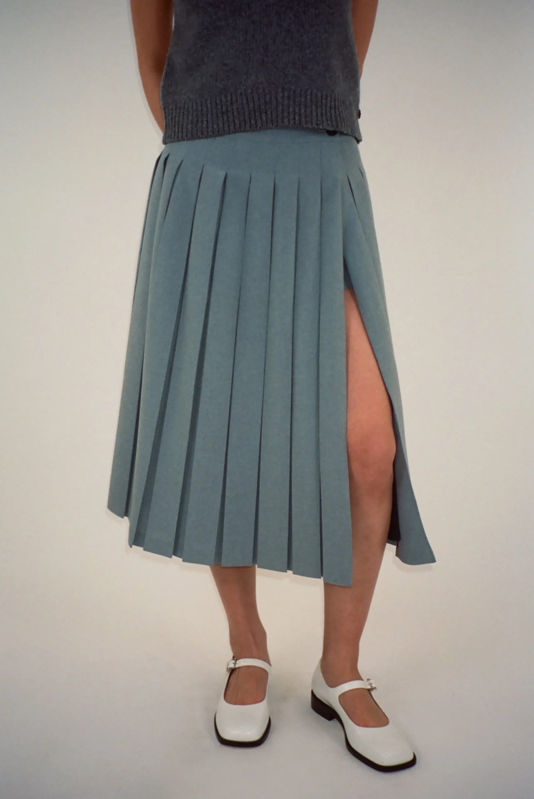 uniform_skort_in_grey_3.webp SANDY LIANG UNIFORM SKORT IN GREY> Uniform | Skirts