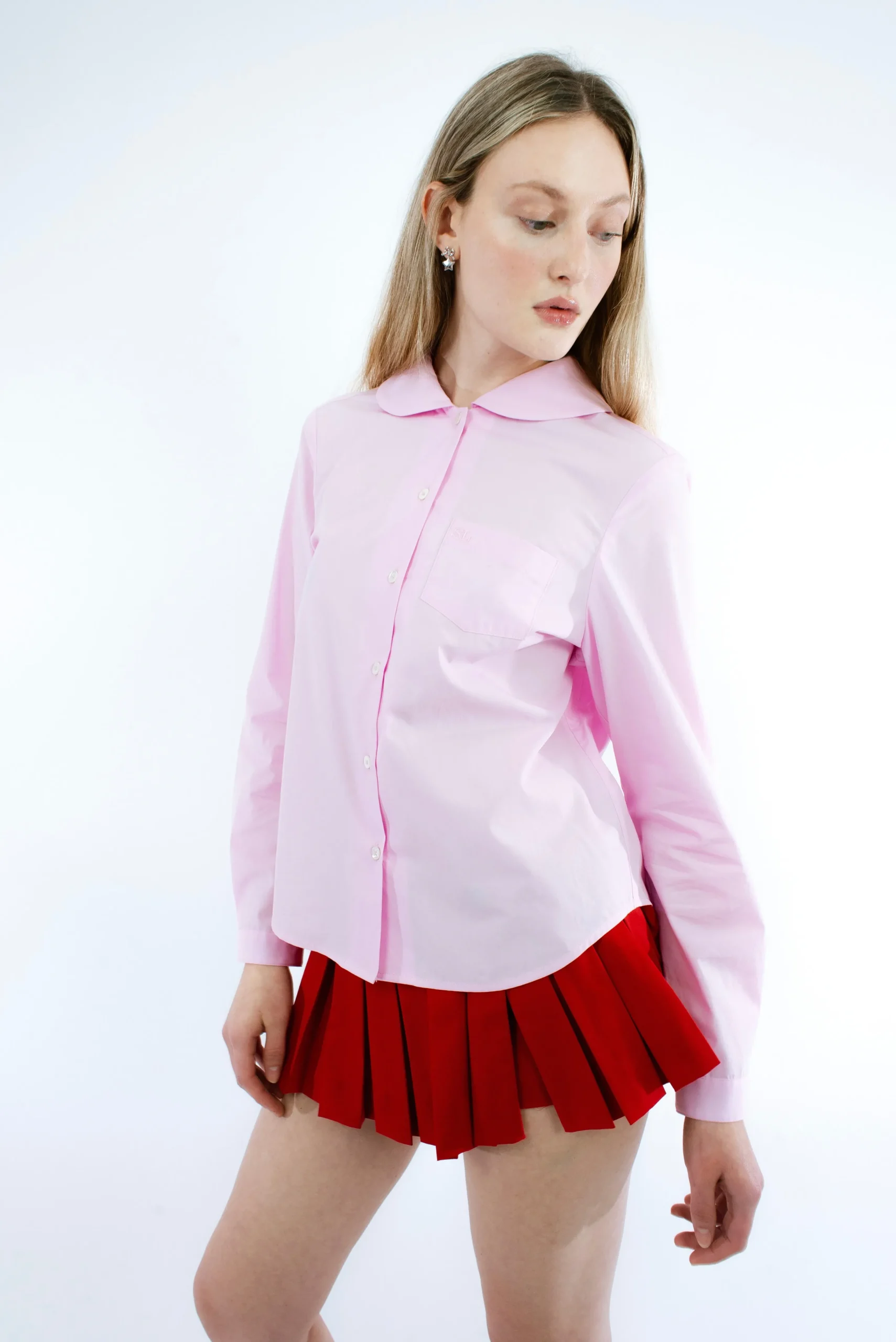wilbur_top_in_pink_2.webp SANDY LIANG WILBUR TOP IN PINK> Uniform | Tops