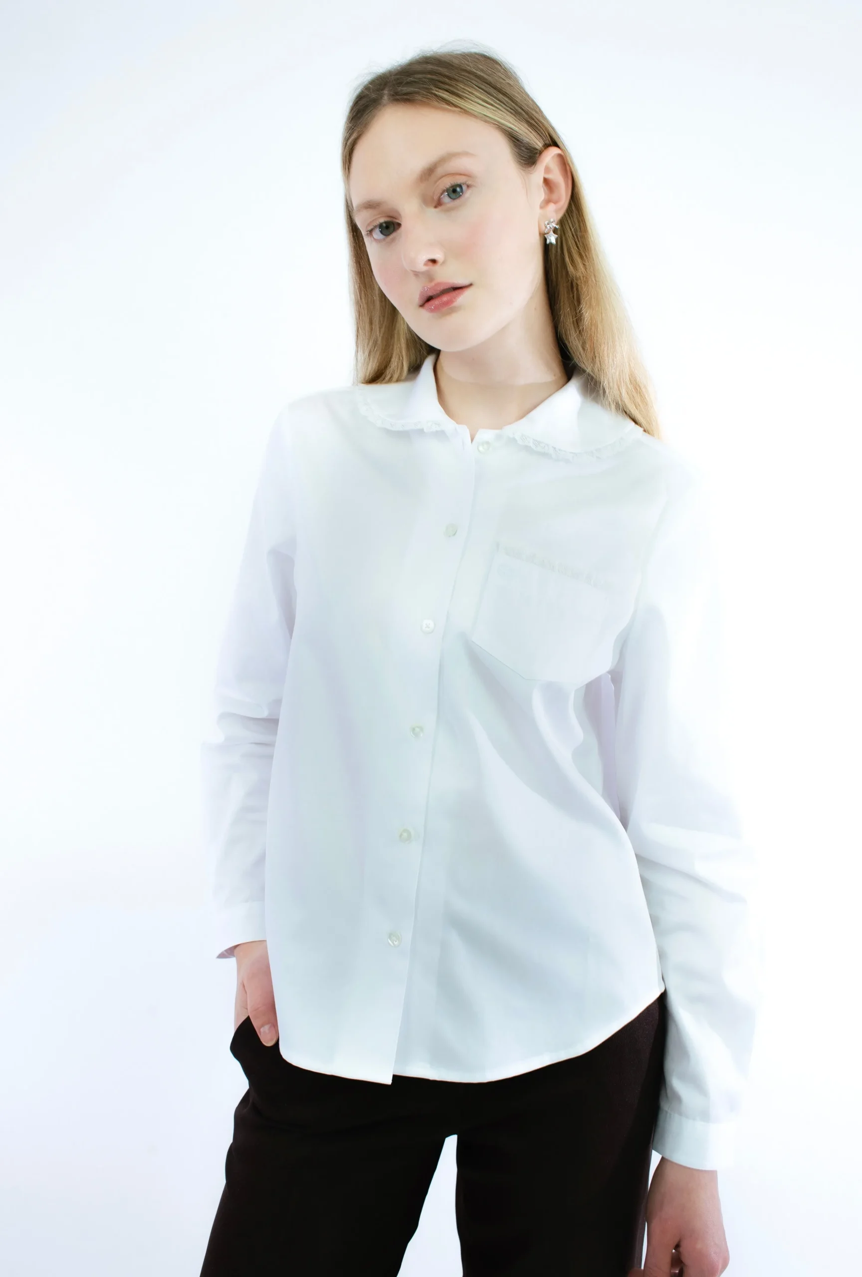 SANDY LIANG WILBUR TOP IN WHITE> Uniform | Tops